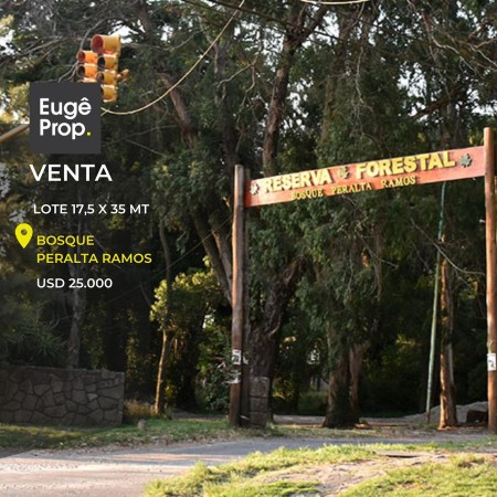 Lote en venta -   Bosque Peralta Ramos - De la Maza y Comuna de Mafalda.