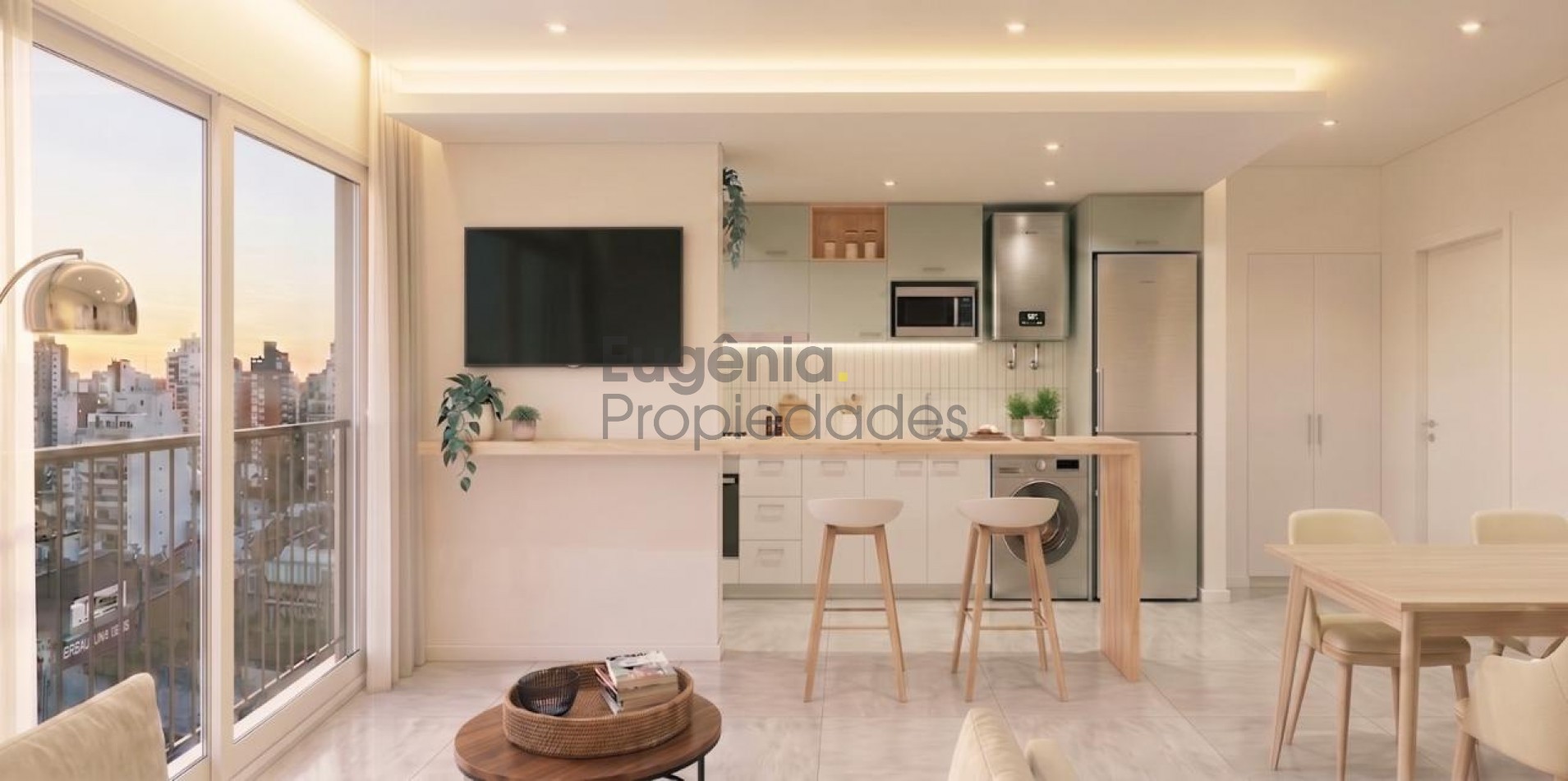 Reciclado| Departamento 2 ambientes al frente con vista panoramica | Arenales 2300 | Plaza Colon